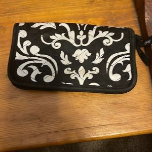 Thirty one black and white wallet